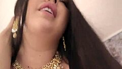 Hey there, this amateur video shows a young brunette babe with long hair getting intimate in a homemade setup