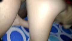 Hey, this cute Mexican babe in miniskirt moans during outdoor doggystyle sex in public