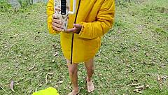 Amateur big tits Brazilian Colombian Mexican teen sucks and fucks huge wet pussy in countryside with gaping moans