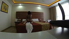 mi novia venezolana shakes her big ass while riding that monster cock