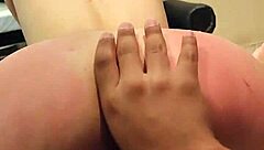 unas buenas nalgas marked the moment as he fingered and masturbated his skinny young latina girlfriend before a doggystyle creampie in her ass