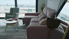 Blonde and Brunette Best Friends Fuck Huge Cock at Gas Station with Creampie