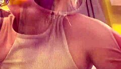 I didn't notice my shirt became see-through from sweat at the gym, what a delicious surprise