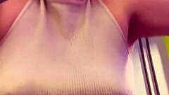 I didn't notice my shirt became see-through from sweat at the gym, what a delicious surprise