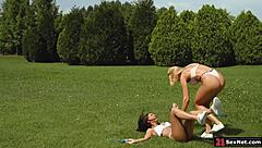 Wanna see this lesbian babe rimming her best friend's ass while they finger and lick each other?