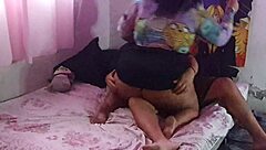 Oh man, can you believe this sexy bbw roommate with pierced nipples flashes her big ass and gets fucked hard in the dorm?!