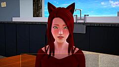 redhead teen plays homemade game in my new family series episode 339
