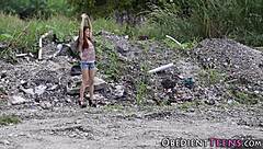 Oh man, this tied-up teen 18+ is gettin her pussy railed hard, squirting everywhere...