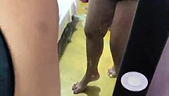 Curvy Mature Mexican Flashes Huge Ass And Natural Tits In Lingerie While Shaking It On The Street!