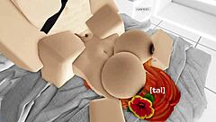 Cute Roblox girl gets her pussy destroyed in condo with big tits cumshot action.