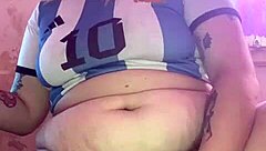 Watch this Argentinian blonde beauty pleasure herself intensely until she reaches a squirting climax in solo session