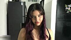 the perfect latina stepsister engages in foot play and oral delight