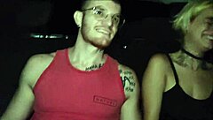 casal transa no uber with big cock blowjob and bareback sex while driver films everything