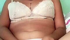 My petite latina neighbor tempts with her big natural tits in softcore solo