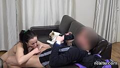 Adorable Czech sweetie was teased in the shopping centre and poked in pov