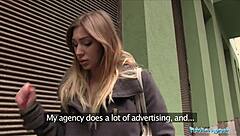 ever wondered about a hot model getting fucked underground by public agent for cash