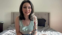 step-sis shows off her big tits in roleplay while teaching hot babe handling tips 😉