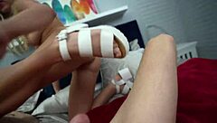 Blonde with Braces Khloe Kapri Squirts on Conors Wet Burrito in Close-Up Cowgirl and Doggystyle Fucking