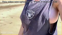 yo, my wife just struts fully nude on this public beach like it's no big deal