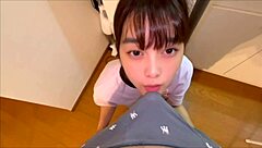 hey, check out this young couple showing off their sex - usually we do it in bed but this time we went wild with lots of blowjob sex in the kitchen