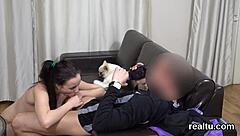 Adorable Czech sweetie was teased in the shopping centre and poked in pov