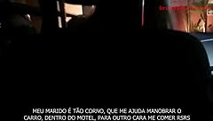 Pregnant Bruna Silva hotwife gets fucked hard by the big guy in amateur cuckold scene.