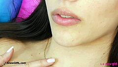 tall brunette model displaying her elegant figure in a casting session