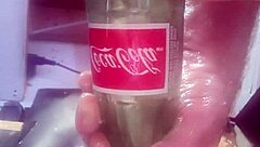 Bottle shoved deep in my ass - who wants to watch?