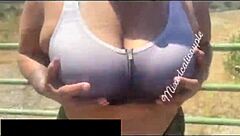 Outdoor adventure with my Latina hotwife taking big black cock!