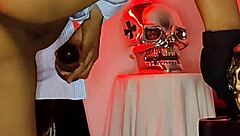 I play with my tight pussy, watch me penetrate deep with dildo and cum hard - bluee official.. so sexy