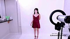 This radiant brunette muse showed up for the modeling audition and ended up getting fucked on the casting couch.