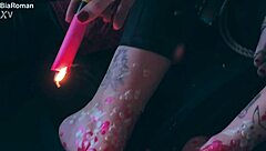 These Feet Crave Domination from Brunette and Redhead Goddesses in Bondage with Toe Sucking