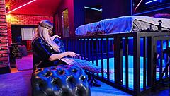 oh man i-i got locked in a cage for ultimate femdom with strapon poundings double penetrations and chastity torments across 23 wild clips