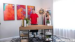 A lesson in female anatomy unfolds as Coco Lovelock, Haley Spades, Oliver Davis, and Joshua Lewis explore details together.