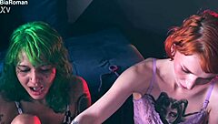 These Feet Crave Domination from Brunette and Redhead Goddesses in Bondage with Toe Sucking