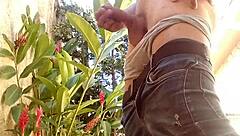 In this outdoor scene, the solo boy explores personal relaxation in nature for episode 40