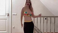 four dancers with glasses perform a huge belly routine to music