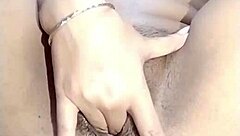 Amateur girl fingers her wet pussy in homemade video until squirting orgasm with dripping clothes ripped off