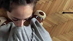 fishnet slut candie cross gets petite 18+ ass bent over in doggystyle choking and cum dumped after rough european homemade fucking.