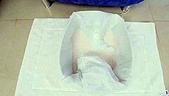 sara jay slips into see-through lingerie, shaking her big ass and fingering her pussy as the milf reaches orgasm.