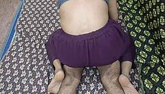 uh, like, this south indian couple's doin' homemade hard fuck with cream pie, all romantic and naked, ya know?