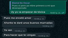 Conversacion de whatsapp con la jefa de mi amigo Oscar me lleva a creampie casero en webcam!
