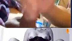 Hey check this cum tribute to that hot milf with shaved pussy and stockings