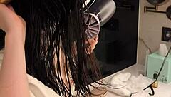 Offshot Video with Cute Asian College Student in Ponytail and Fetish Feet Play!