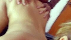 De perrito hasta el fondo shows amateur latina babe bent over in doggystyle fucking with black couple in sexy interracial student session