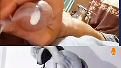 Hey check this cum tribute to that hot milf with shaved pussy and stockings