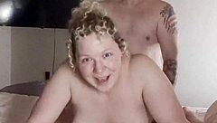 Chubby Amateur Couple Kisses And Fucks Doggystyle With Wet Creampie