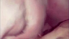 Slut wife emily sucking dick for cumshot on big tits in homemade blowjob