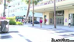 in this intense interracial video, a busty blonde takes on a massive black cock, getting her wet pussy pounded rough.