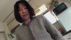Can This Japanese Gilf Resist Seducing Her Neighbor Boy For Uncensored Pov Creampie Action?